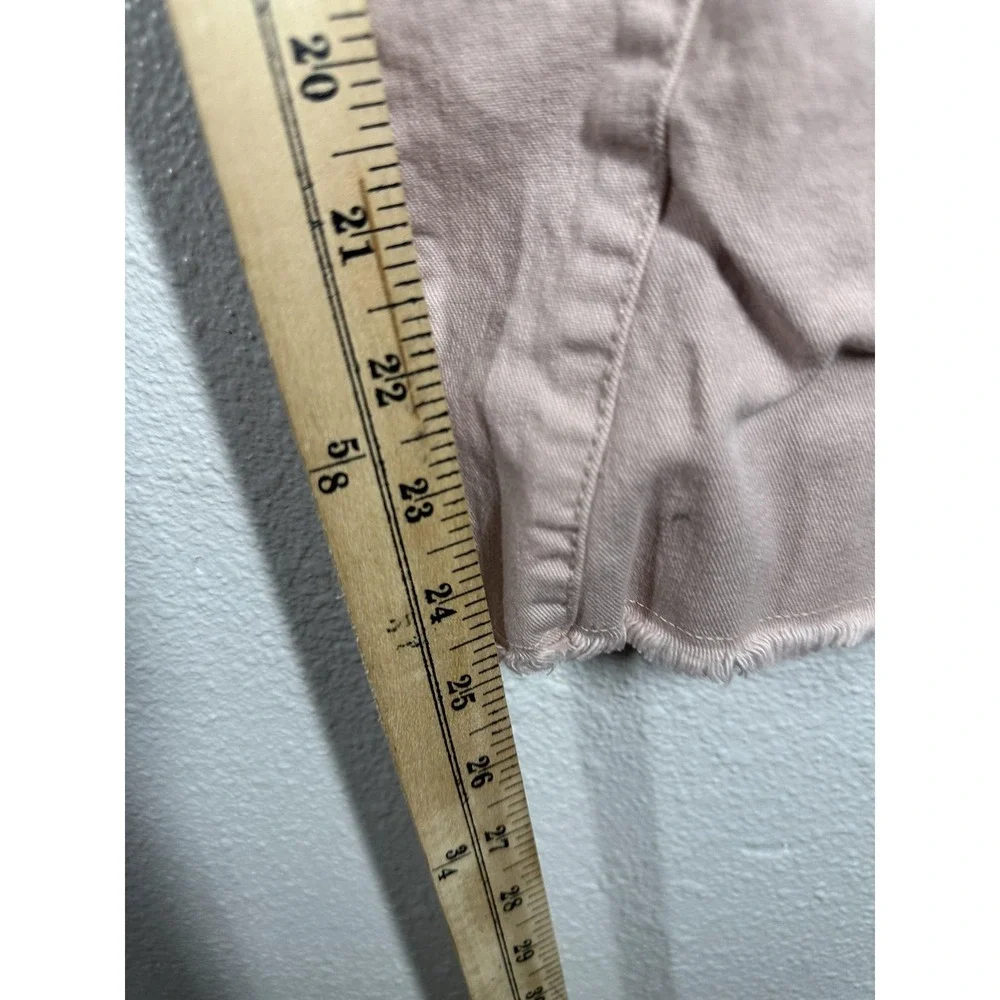 OshKosh B'gosh Pants Girls‎ 14 Pink Cropped Twill Raw Hem Casual Chinos